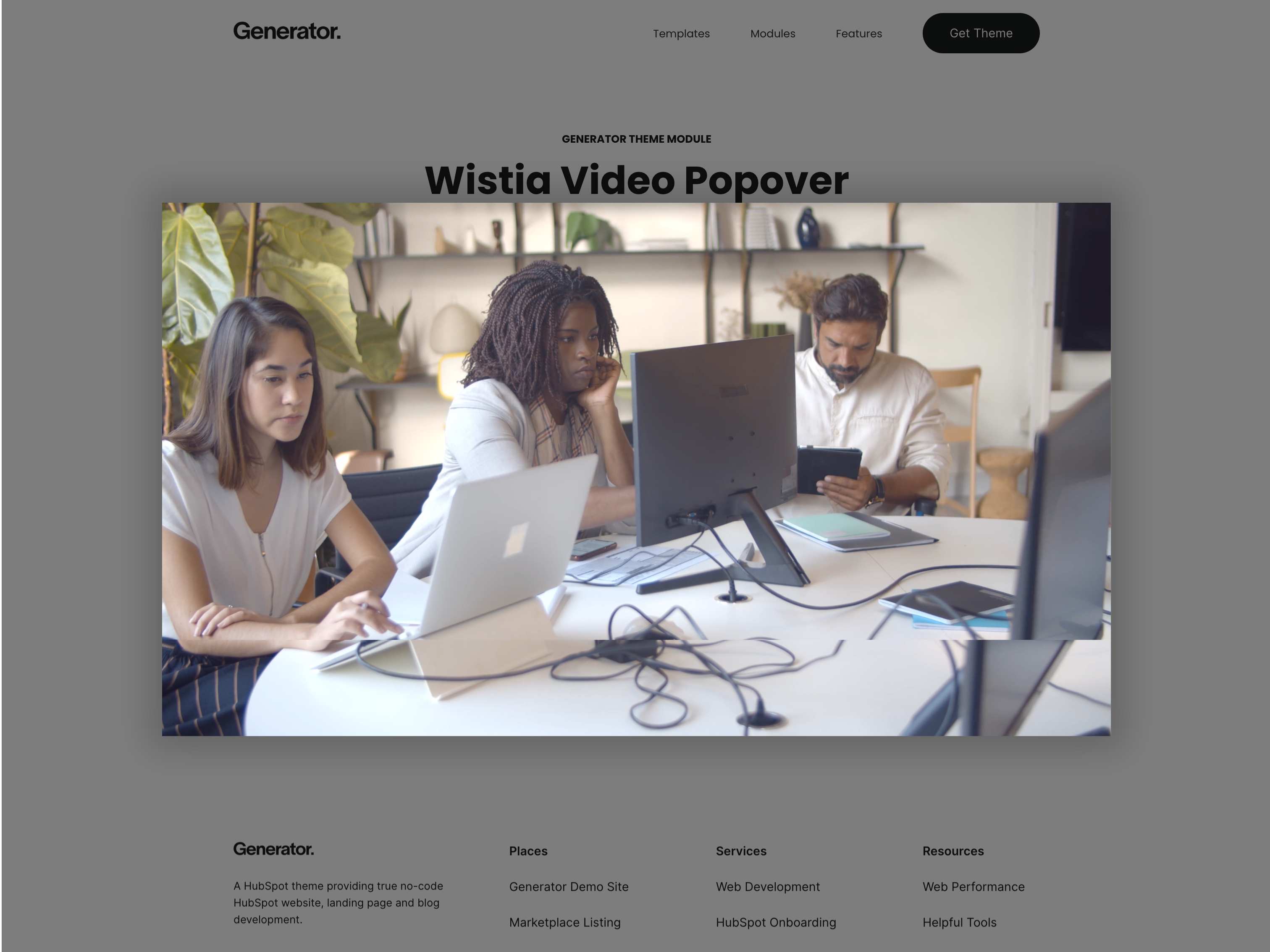 Video Popover